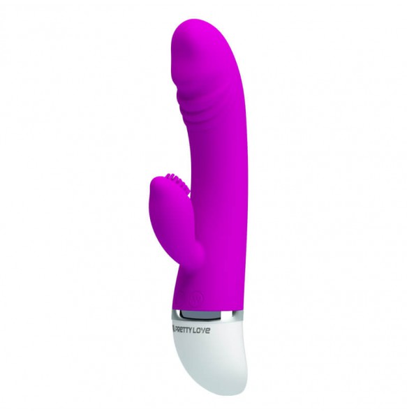 PRETTY LOVE - The Mystery Man Feather Brush Dual Vibrator Wand Masturbator (Battery - Purple)